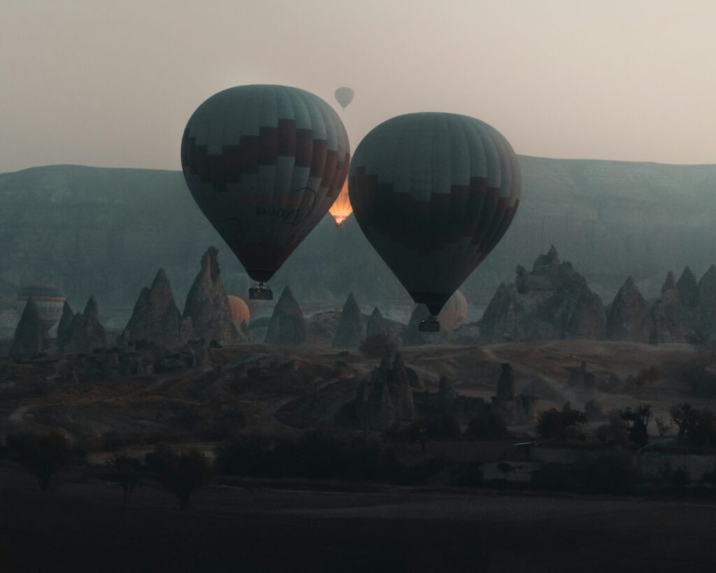 Globos aerostáticos sobre Capadocia, Turquía