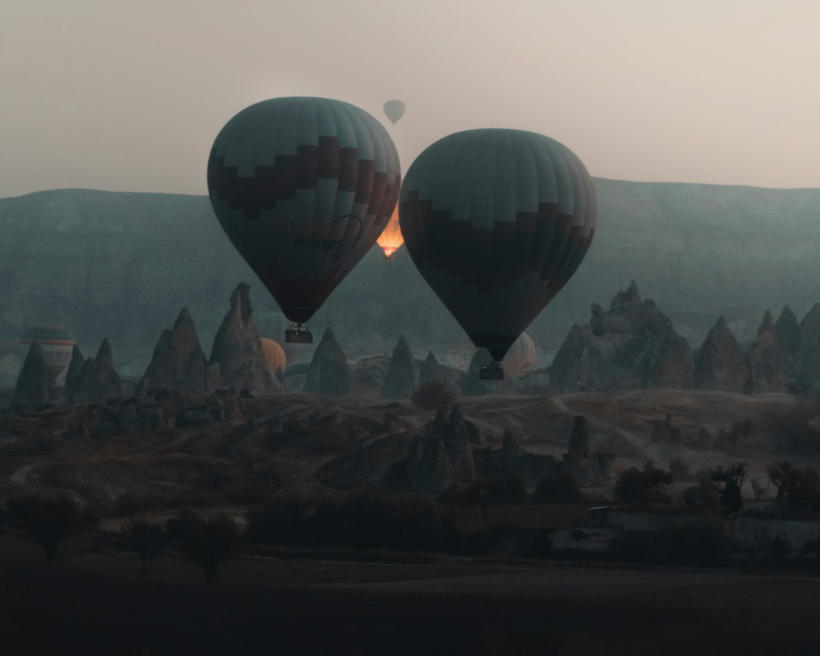 Globos aerostáticos sobre Capadocia, Turquía