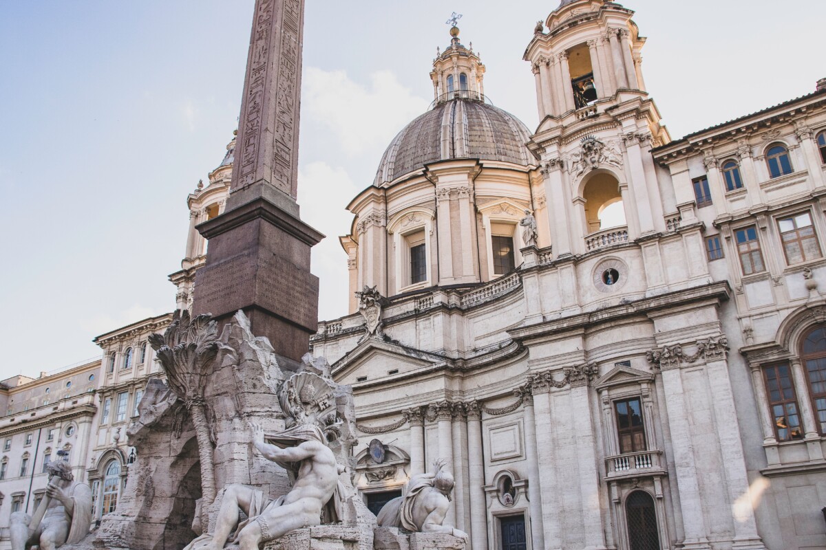 Fontana dei Quattro Fiumi en la Plaza Navona, Roma