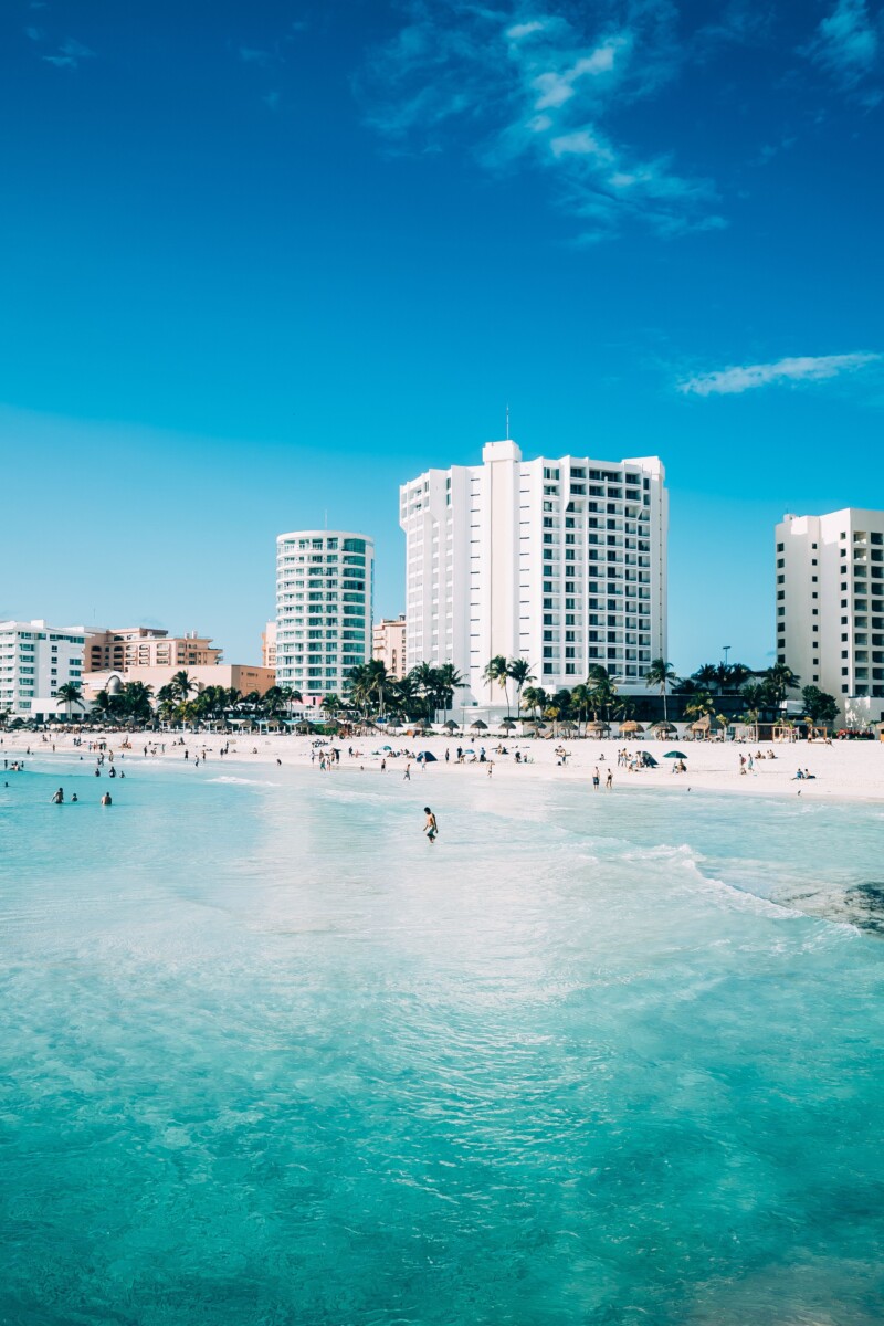 Hoteles frente al mar en Cancún