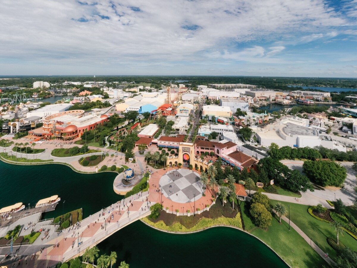 Vista aérea de Universal Orlando Resort
